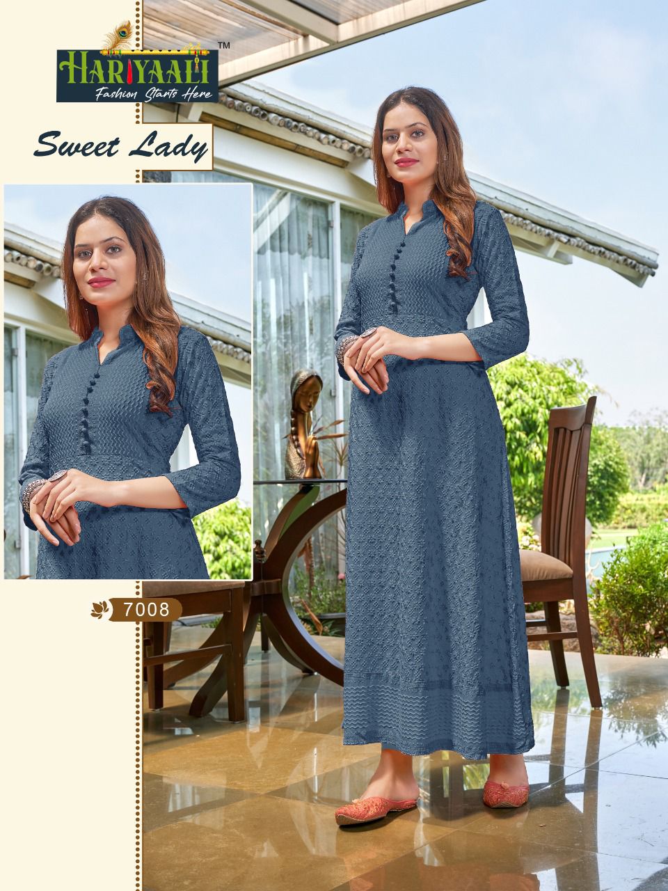 Sweet Lady Heavy Fancy Party Wear Rayon Long Kurti Collection